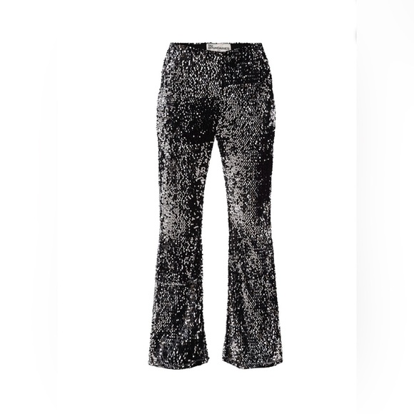 No Boundaries Sparkling Black and Silver Sequin jeans - Picture 1 of 9